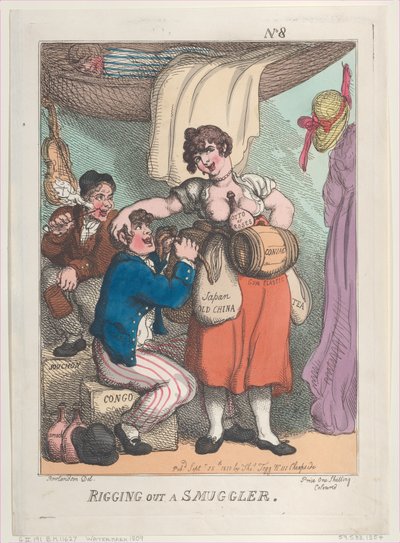 Rigging out a Smuggler, September 25, 1810., September 25, 1810. 作者 托马斯·罗兰森