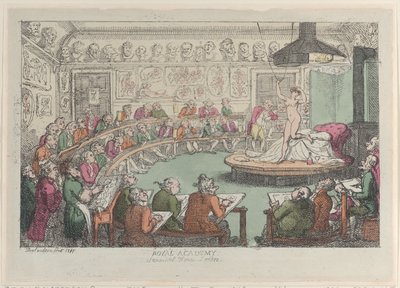 皇家学院，萨默塞特宫，伦敦，1801-11., 1801-11. 作者 托马斯·罗兰森