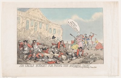 Sir Cecils Budget For Paying the National Debt , March 30, 1784. 作者 托马斯·罗兰森