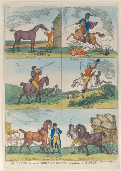 Six Classes of the Noble and Useful Animal a Horse, October 10, 1811., October 10, 1811. 作者 托马斯·罗兰森