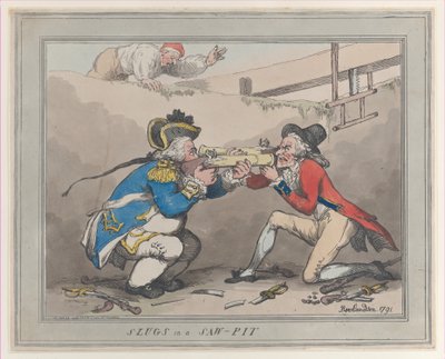 Slugs in a Saw-Pit, October 28, 1791., October 28, 1791. 作者 托马斯·罗兰森