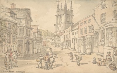康沃尔郡圣奥斯特尔，1780-1827。 作者 托马斯·罗兰森