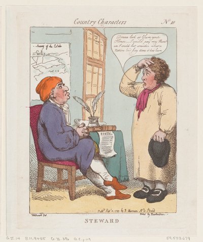 Steward，1799年9月10日。，1799年9月10日。 作者 托马斯·罗兰森