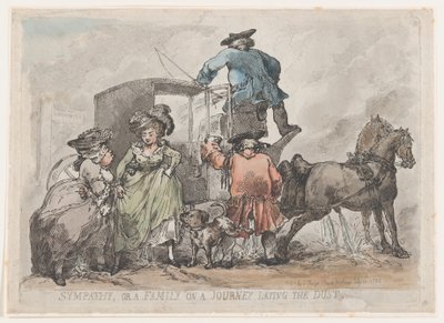 Sympathy, or A Family On A Journey Laying The Dust, July 12, 1784., July 12, 1784. 作者 托马斯·罗兰森