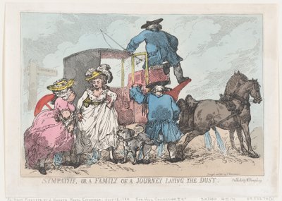Sympathy, or A Family On A Journey Laying The Dust, July 12, 1784., July 12, 1784. 作者 托马斯·罗兰森