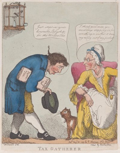 Tax Gatherer, August 30, 1799., August 30, 1799. 作者 托马斯·罗兰森