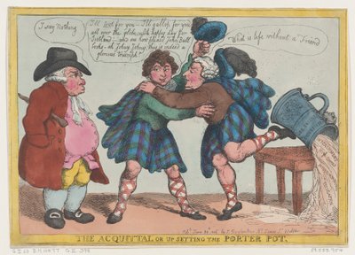 The Acquittal, or Upsetting the Porter Pot, June 20, 1806., June 20, 1806. 作者 托马斯·罗兰森