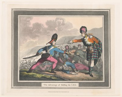 The Advantage of Shifting the Leg, September 1798., 1798年9月。 作者 托马斯·罗兰森
