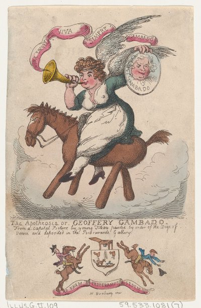 Geoffery Gambado的神化，1808年，1808年。 作者 托马斯·罗兰森