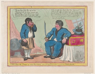 The Brave Tars of the Victory, and The Remains of the Lamented Nelson!, May 1, 1806. 作者 托马斯·罗兰森