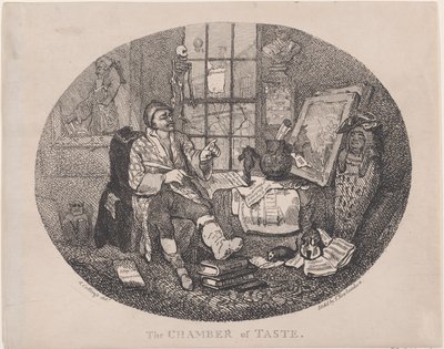 品味厅，约1785年，约1785年。 作者 托马斯·罗兰森