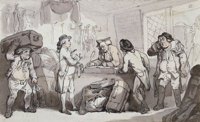教练订票处：Thomas Rowlandson和Henry Wigstead订票， 作者 托马斯·罗兰森