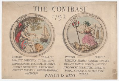 The Contrast, December 1792. , 1792年12月。 作者 托马斯·罗兰森