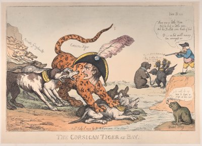 The Corsican Tiger at Bay！, July 8, 1808., July 8, 1808. 作者 托马斯·罗兰森