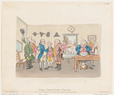 乡村俱乐部，1803年4月7日，1803年4月7日。 作者 托马斯·罗兰森