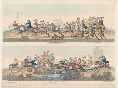 The Easter Hunt and The City Hunt, May 1, 1803., May 1, 1803. 作者 托马斯·罗兰森