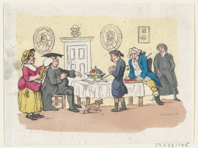 家庭的希望--在大学的录取，约1803.，约1803.。 作者 托马斯·罗兰森