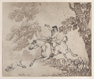 狩猎者》，1785年，1785年。 作者 托马斯·罗兰森