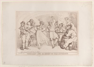 The Last Jig or Adieu to Old England, January 20, 1818., January 20, 1818. 作者 托马斯·罗兰森
