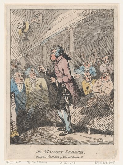 The Maiden Speech, October 5, 1785., October 5, 1785. 作者 托马斯·罗兰森