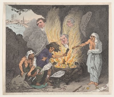 The Pit of Acheron or The Birth of the Plagues of England, January 28, 1784., January 28, 1784. 作者 托马斯·罗兰森