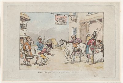 邮政大楼的制作，1808年，1808年。 作者 托马斯·罗兰森