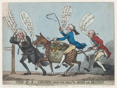 The Q.A. Loaded With The Spoils of India and Britain, 1788., 1788. 作者 托马斯·罗兰森
