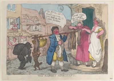 兔子商人》，1810.，1810.。 作者 托马斯·罗兰森