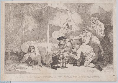 The Sad Discovery of the Graceless Apprentice, November 30, 1785., 1785年11月30日。 作者 托马斯·罗兰森