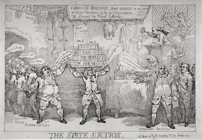 国家拍卖》，1784年 作者 托马斯·罗兰森