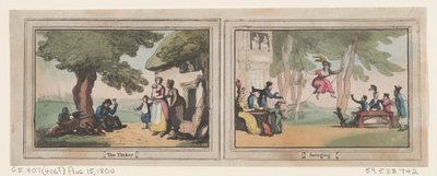 The Tinker and Swinging, August 15, 1800., August 15, 1800. 作者 托马斯·罗兰森