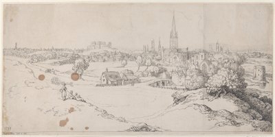 View of Norwich From St. James Hill, 1799., 1799. 作者 托马斯·罗兰森