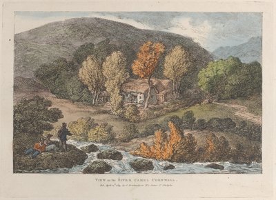 康沃尔河上的风景，来自康沃尔的风景，1812年4月12日，1812年4月12日。 作者 托马斯·罗兰森