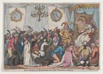Votaries of Fashion in the Temple of Folly, August 25, 1808. , August 25, 1808. 作者 托马斯·罗兰森