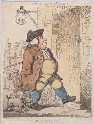 Waddling In！, August 1, 1799., August 1, 1799. 作者 托马斯·罗兰森