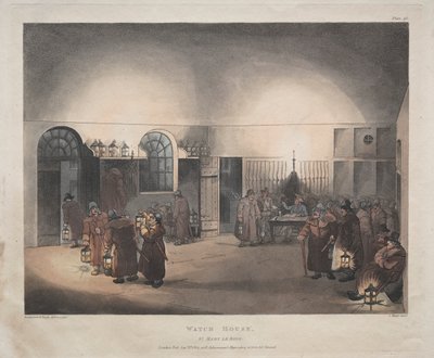 守望楼，圣玛丽勒布，1809年。 作者 托马斯·罗兰森