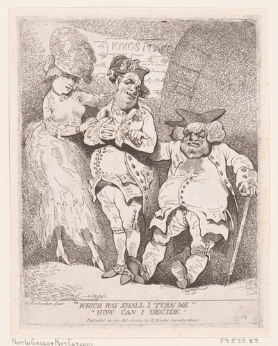 Which Way Shall I Turn Me How Can I Decide, ca. 1780., ca. 1780. 作者 托马斯·罗兰森