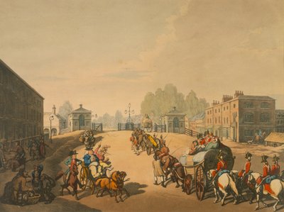 伦敦白教堂岔路口，1798年 作者 托马斯·罗兰森