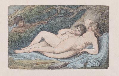 Wood-Nymphs The Discovery, 1799., 1799. 作者 托马斯·罗兰森