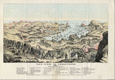 Le siege de Sebastopol (1854-1855) - The Siege of Sevastopol - Sinclair, Thomas S. (ca. 1805-1881) - 1855 - Lithograph, watercolour - 30,5x43,6 - Private Collection 作者 托马斯·辛克莱尔