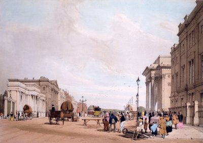 海德公园角落在皮卡迪利，从1842年的“伦敦，因为它是从大自然中汲取灵感” 作者 托马斯·肖特男孩