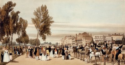 海德公园（Hede Park），1842年从&39;伦敦出发，从自然中汲取“朝向格罗夫纳门（Grosvenor Gate） 作者 托马斯·肖特男孩