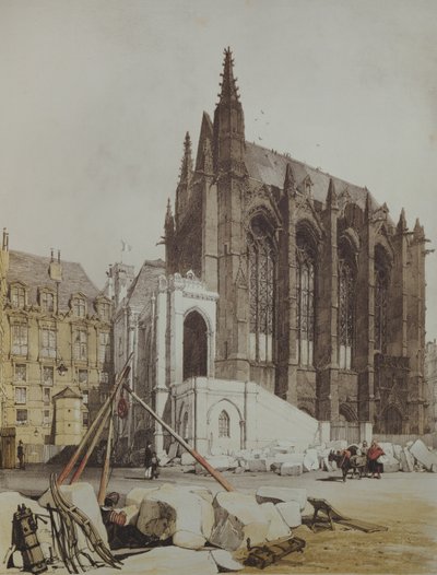 Sainte Chapelle，来自巴黎风景画廊，于1839年出版 作者 托马斯·肖特男孩