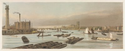 伦敦现状：威斯敏斯特大教堂，1842年，位于滑铁卢桥。 作者 托马斯·肖特男孩