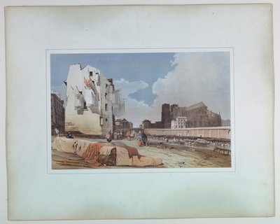 从圣贝尔纳河岸俯瞰巴黎圣母院 作者 托马斯·肖特男孩