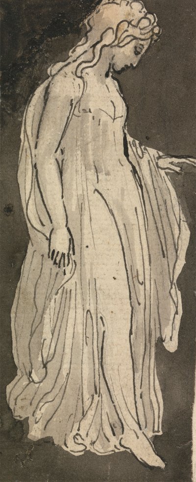 女孩，全长，面向右侧 作者 托马斯·斯托达德