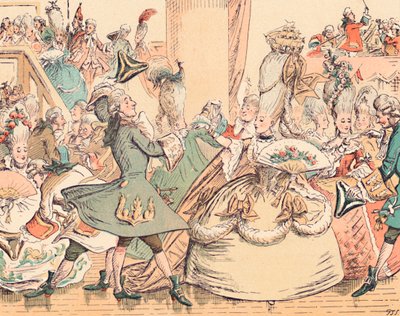 十八世纪的宫廷舞会，c1884 作者 托马斯·斯特朗·塞科姆