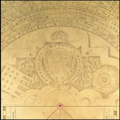 星盘：正面细节，约 1552 年（青铜） 作者 托马斯和萨顿亨利 (c.1624 65) 双子座