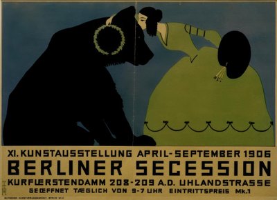 1906年柏林分裂国家-海涅·T -海报，1906年 作者 Thomas Theodor Heine