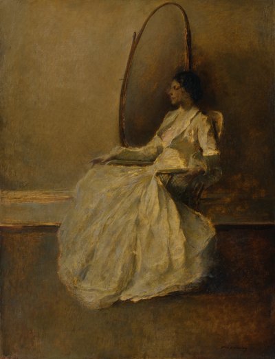 第1号白衣女士，约1910年。 作者 托马斯·威尔默·杜温